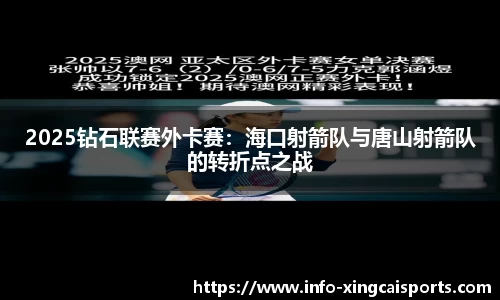 2025钻石联赛外卡赛：海口射箭队与唐山射箭队的转折点之战